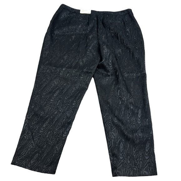Cato Low Rise Slim Leg Plus Size Textured Wet Asphalt Animal Print Black Pants - Picture 1 of 9